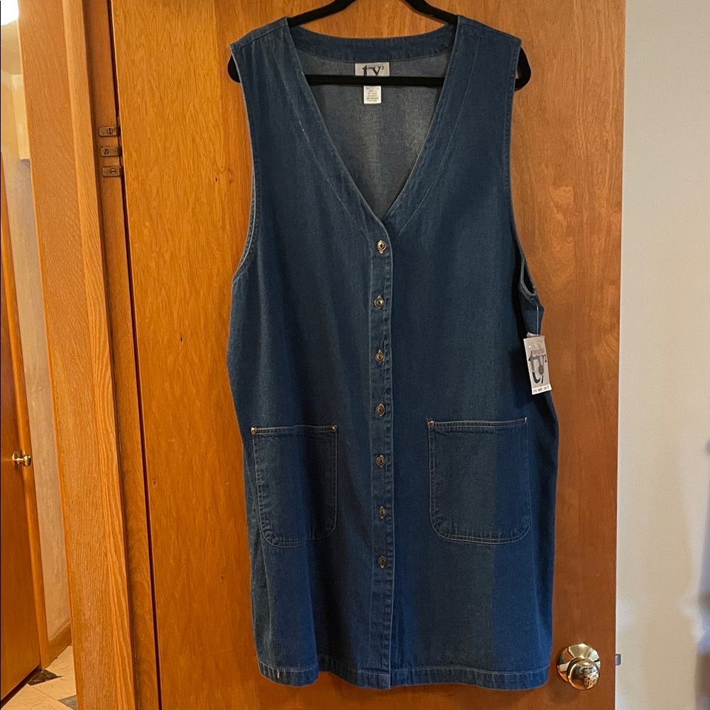 Original TY2 Denim Front Button Down Jumper